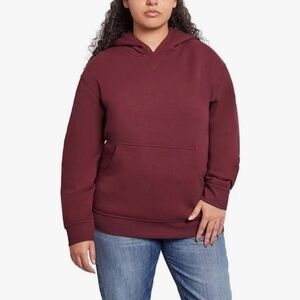Kirkland Signature Hoodie Pullover Heavyweight Sweatshirt Red Women's XL